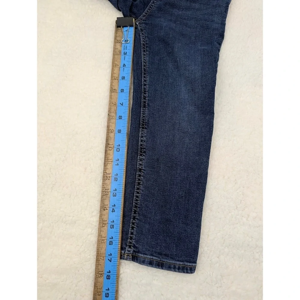 Okie Dokie 2 Piece Shirt And adjustable Jeans Outfit Set 5T Gray Blue Pocket Tee